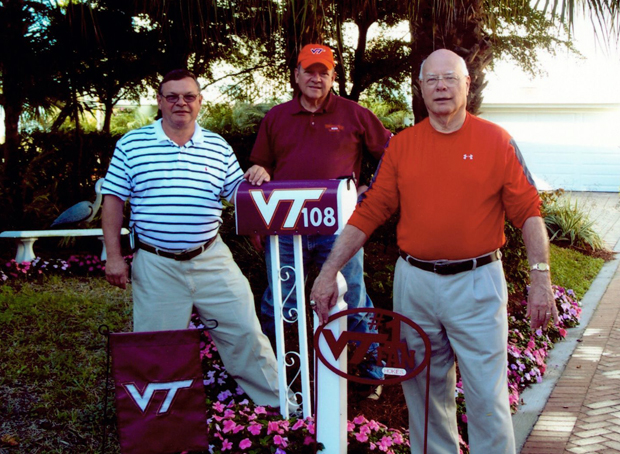 Charles Hunt '71, George Hunt '74, and Richard Barnhart '66