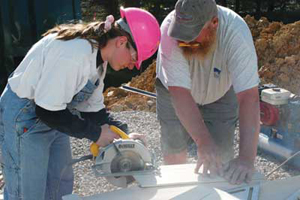 Eco-friendly home built by Marching Virginians