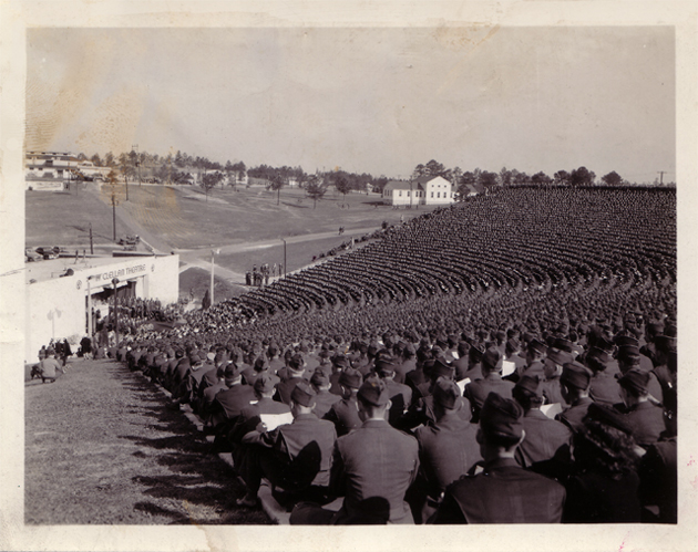 The 15,000-seat theater at Fort McClellan 