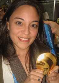 Liz Hart '07 served as an assistant stage manager at the 2010 Olympic Winter Games.
