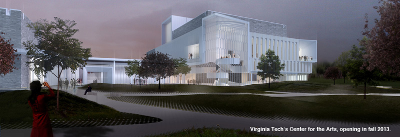 Center for the Arts, opening in fall 2013 