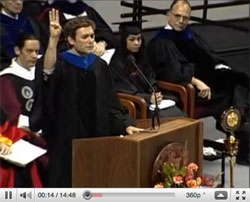 Marc Edwards speaks at Virginia Tech's 2008 Fall Graduate School Commencement