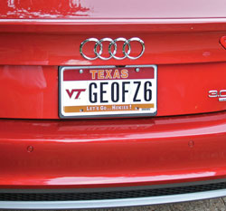 Virginia Tech license plate