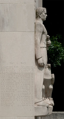 Virginia Tech War Memorial Pylons