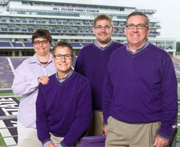 Kirk and Noel Schulz with sons, Andrew and Tim