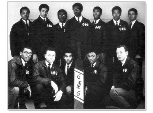 Members of Groove Phi Groove in 1969