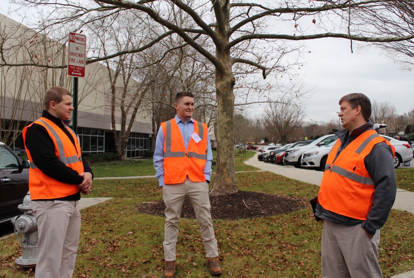 Three Forestry students