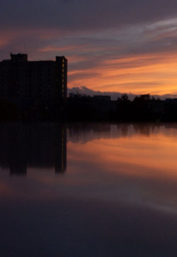 Slusher tower/duck pond