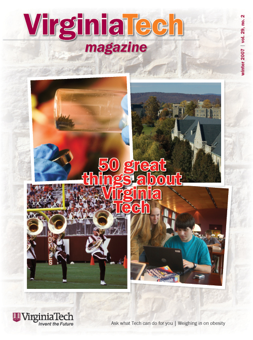 Winter 2007 cover of VT Magazine