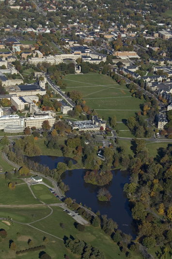 Aerial view of Virginia Tech
