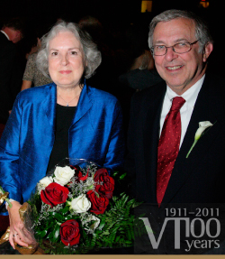 The Class of 2011 ring collection honors Janet and Charles Steger (above).