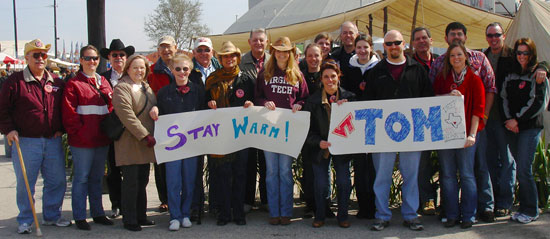 The San Antonio Chapter gathered for Hokie Day at the Stock Show and Rodeo, the city's largest annual event.