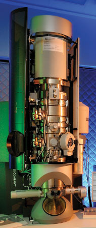Virginia Tech's multimillion-dollar transmission electron microscope (TEM) 