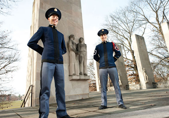 Cadets James and John Turbyfill; photo by Logan Wallace.