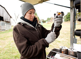  fourth-year veterinary student Danielle Strohacker