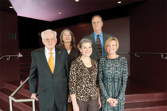 T. Marshall Hahn Jr., Betty Hahn '82, Jean Hahn, Doug Chancey '78, and Anne Hahn Hurst '80