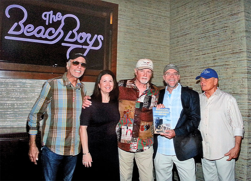 David Marks, Bernadette Murphy, Mike Love, Jim Murphy '97, and Bruce Johnston