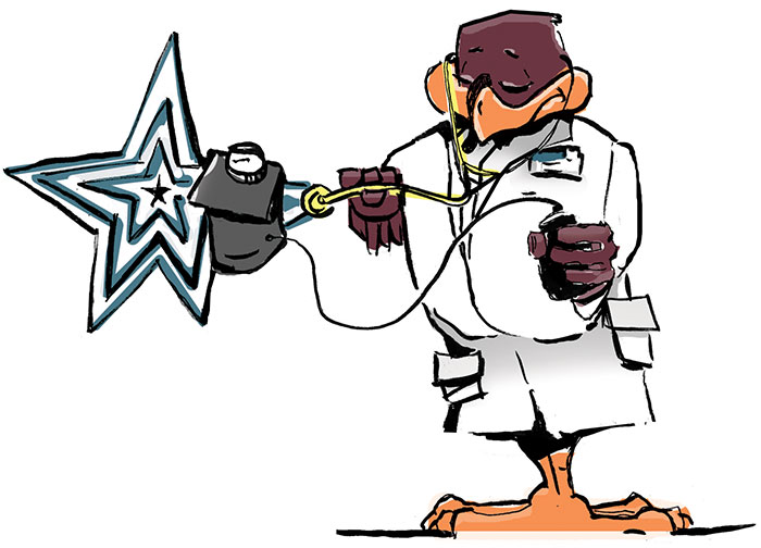 illustration: HokieBird doctor