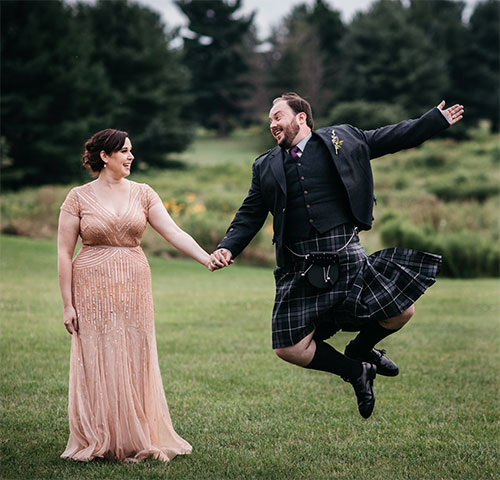 Sarah Ellington '10 and Daniel Waidelich '10