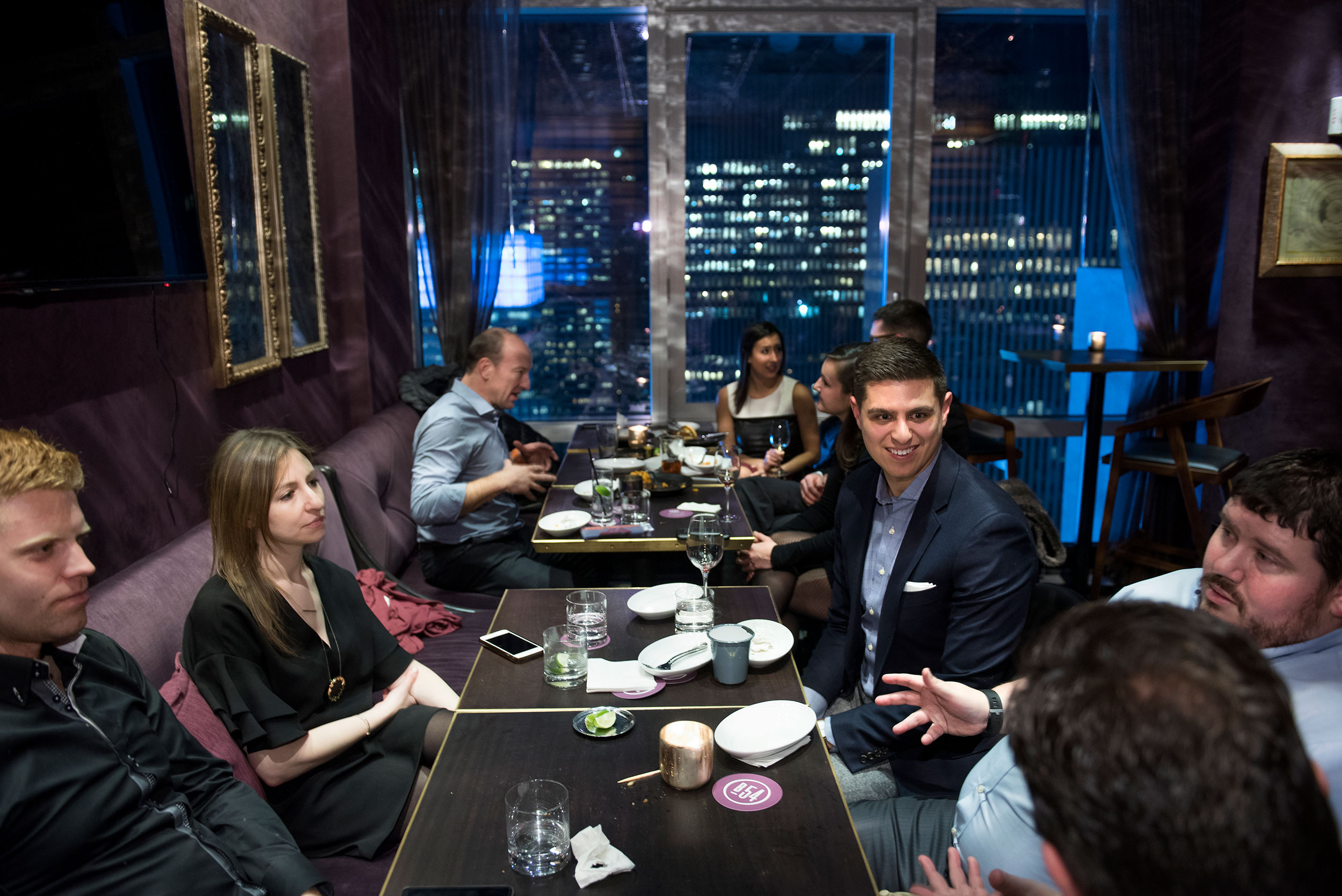 Manhattan Hokies alumni happy hour at Bar 54 in New York City.